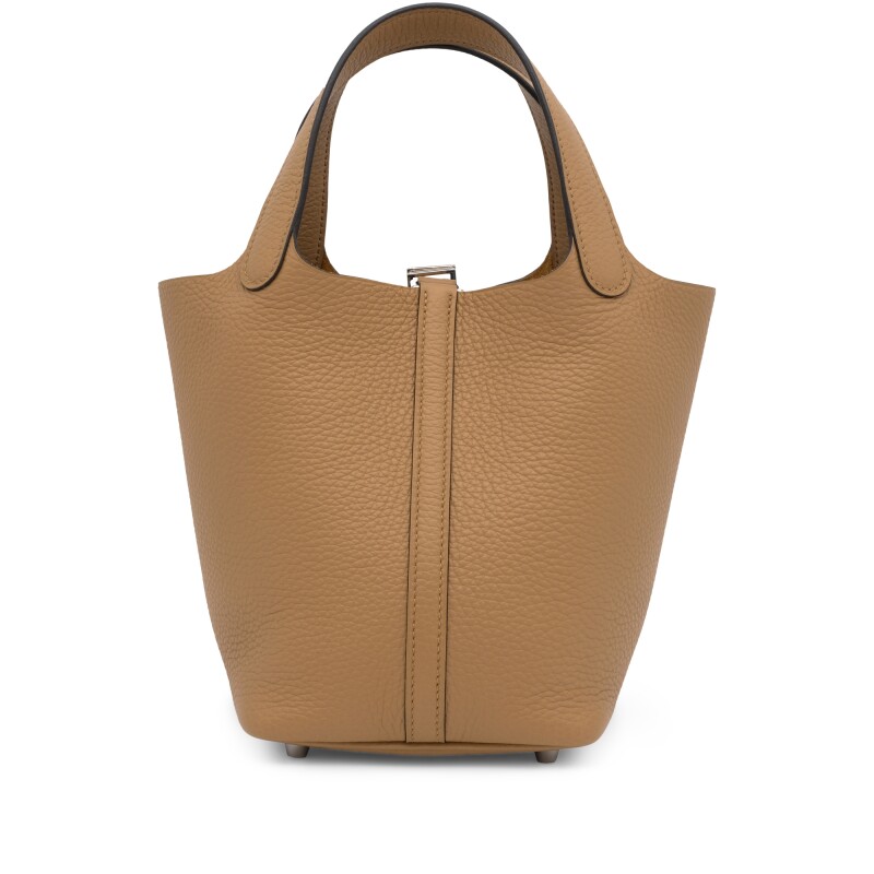 Hermès Chai Clemence Picotin Lock 18 Palladium Hardware - Image 4